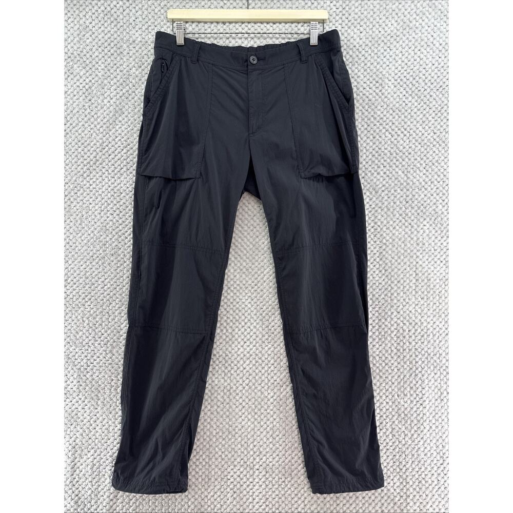 REI CO-OP Pants Womens 12 Black Slim Straight Mid Rise Adjustable Hem Outdoors